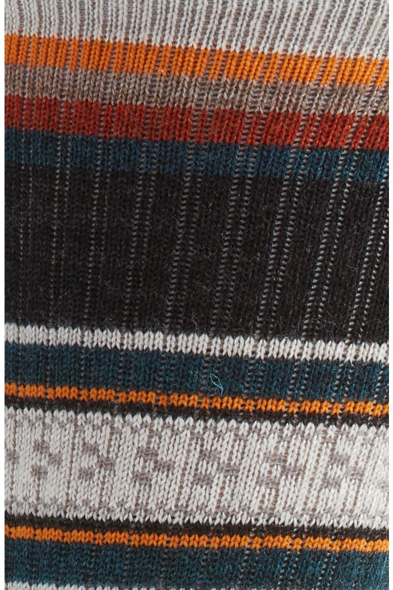 Hike Light Cushioning Panorama Merino Wool Blend Crew Socks, Alternate, color, CHARCOAL