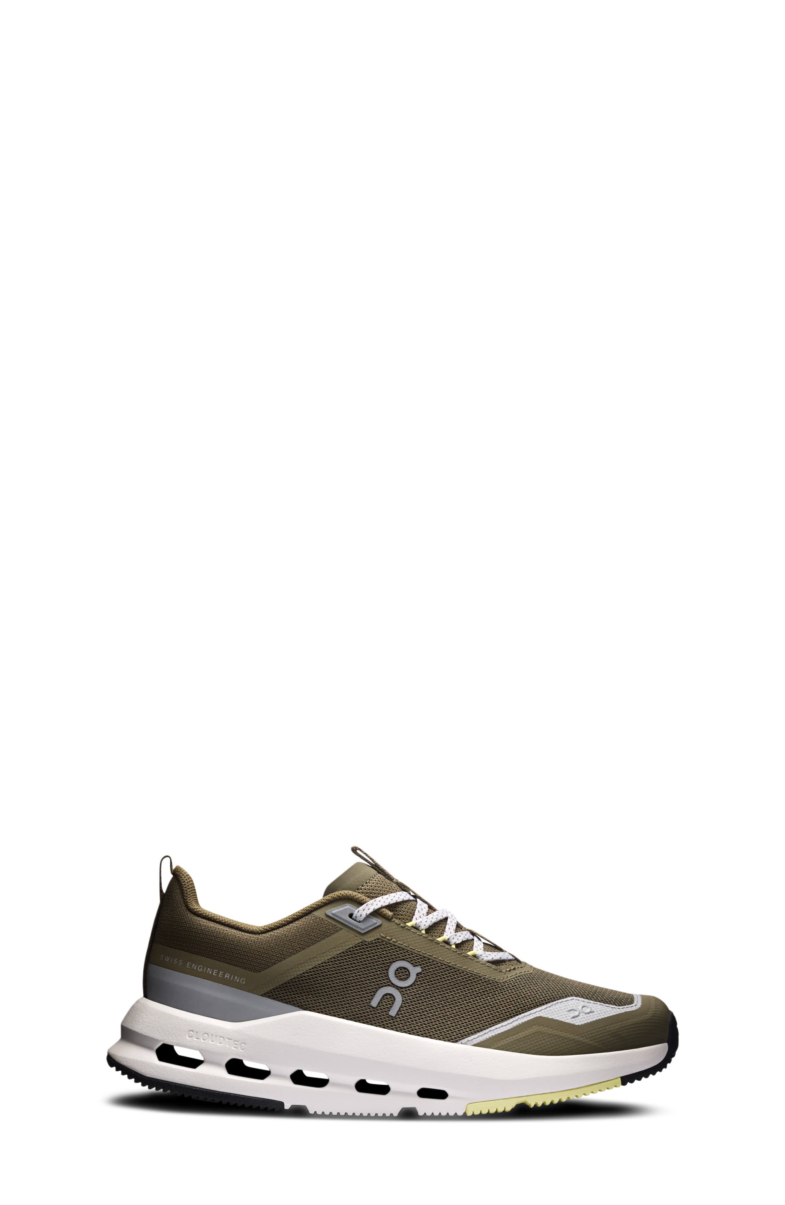 Kids' Cloudnova Youth Sneaker, Alternate, color, OLIVE/ LIMELIGHT
