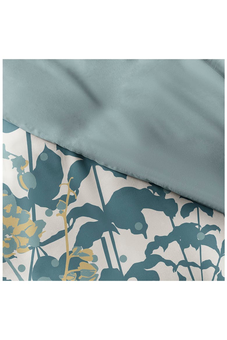 Premium Ultra Soft Boho Flower 3-Piece Reversible Duvet Cover Set, Main, color, TEAL