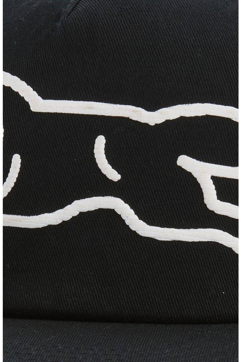 Rails Embroidered Logo Snapback Hat, Alternate, color, BLACK