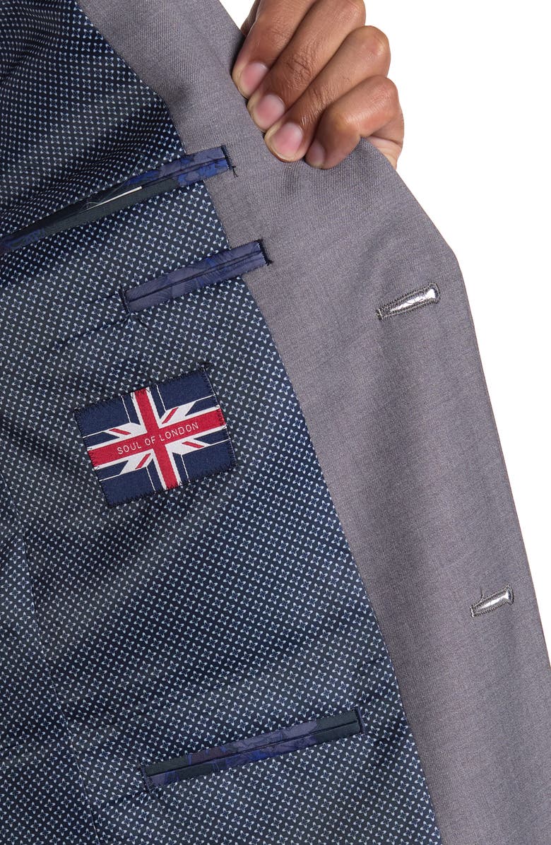 SOUL OF LONDON Two-Piece Suit, Alternate, color, Silver