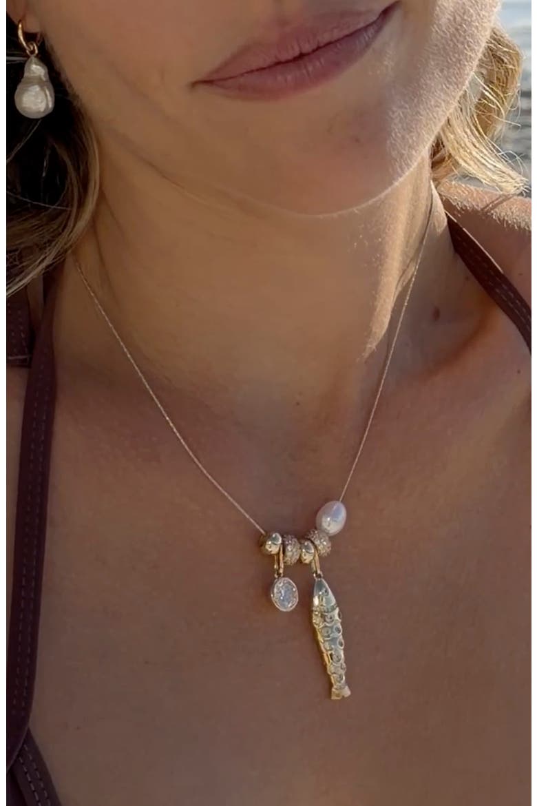 Goldie Soirée Necklace, Alternate, color, 14K GOLD PLATED