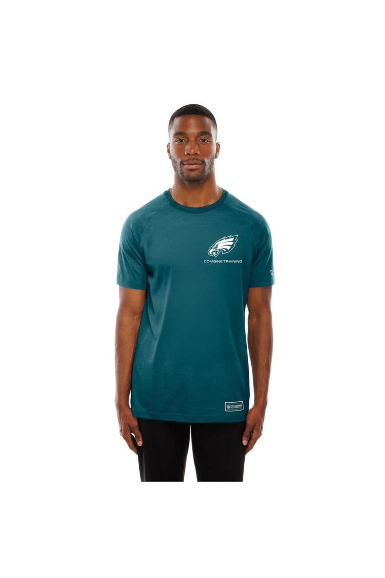 Men's New Era  Midnight Green Philadelphia Eagles Functional Fandom Reflective T-Shirt, Alternate, color, Green
