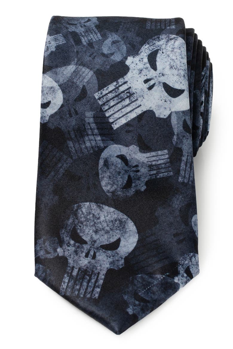x Marvel Punisher Tie, Main, color, TEAL