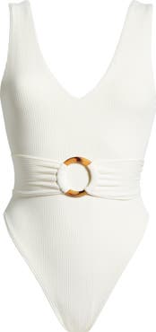 MONTCE Kim Belted Rib One-Piece Swimsuit