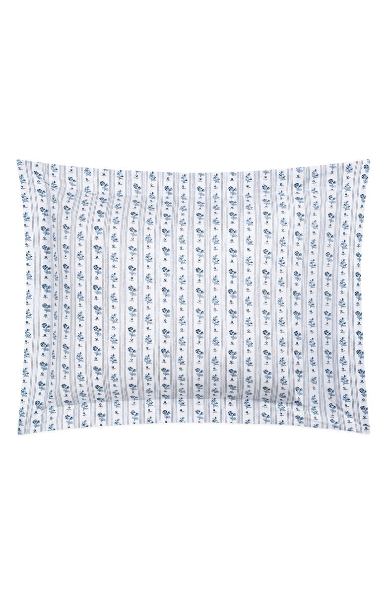 Matouk Cabanon Stripe Sham, Main, color, Blue