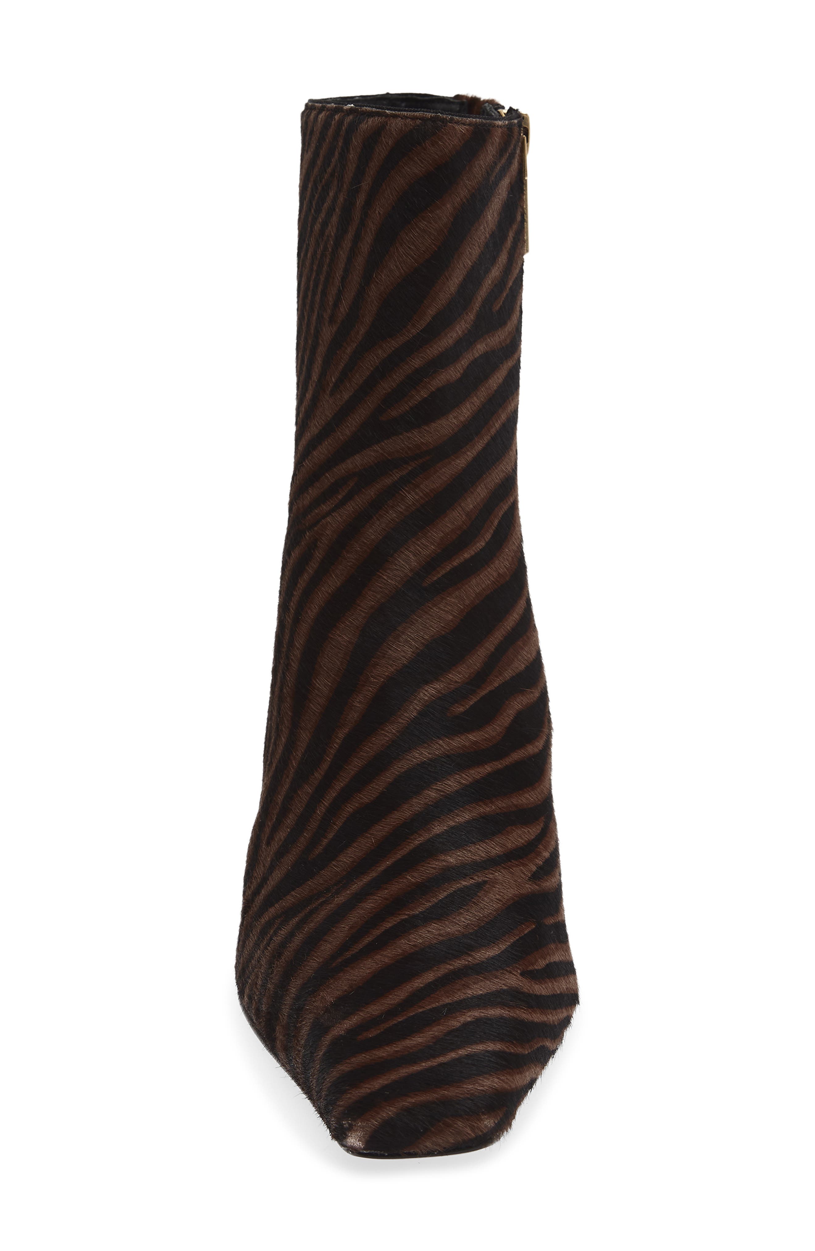 Kai Genuine Calf Hair Ankle Boot, Alternate, color, COFFEE ZEBRA CALF HAIR