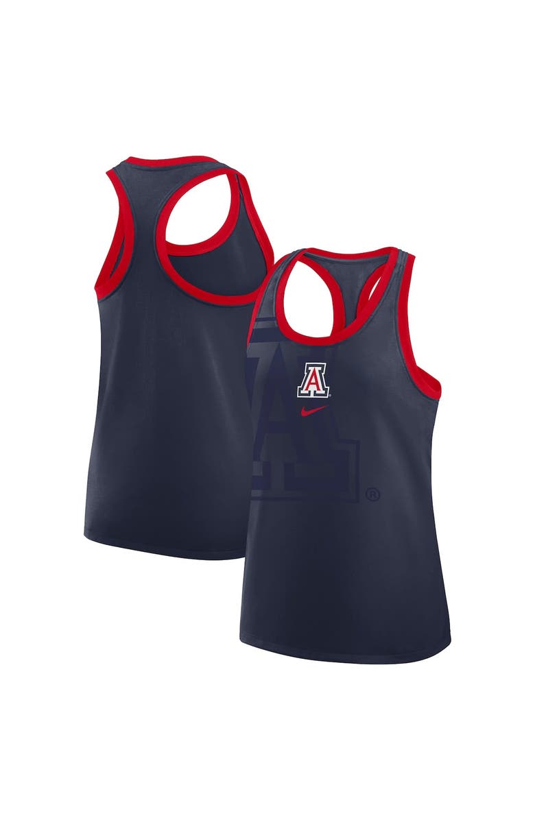 Nike Women's Nike Navy Arizona Wildcats Primetime Racerback Tri-Blend Tank Top, Main, color, Navy