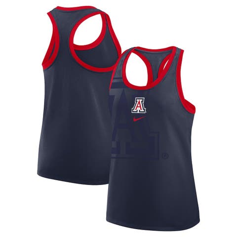 Women's Nike Navy Arizona Wildcats Primetime Racerback Tri-Blend Tank Top