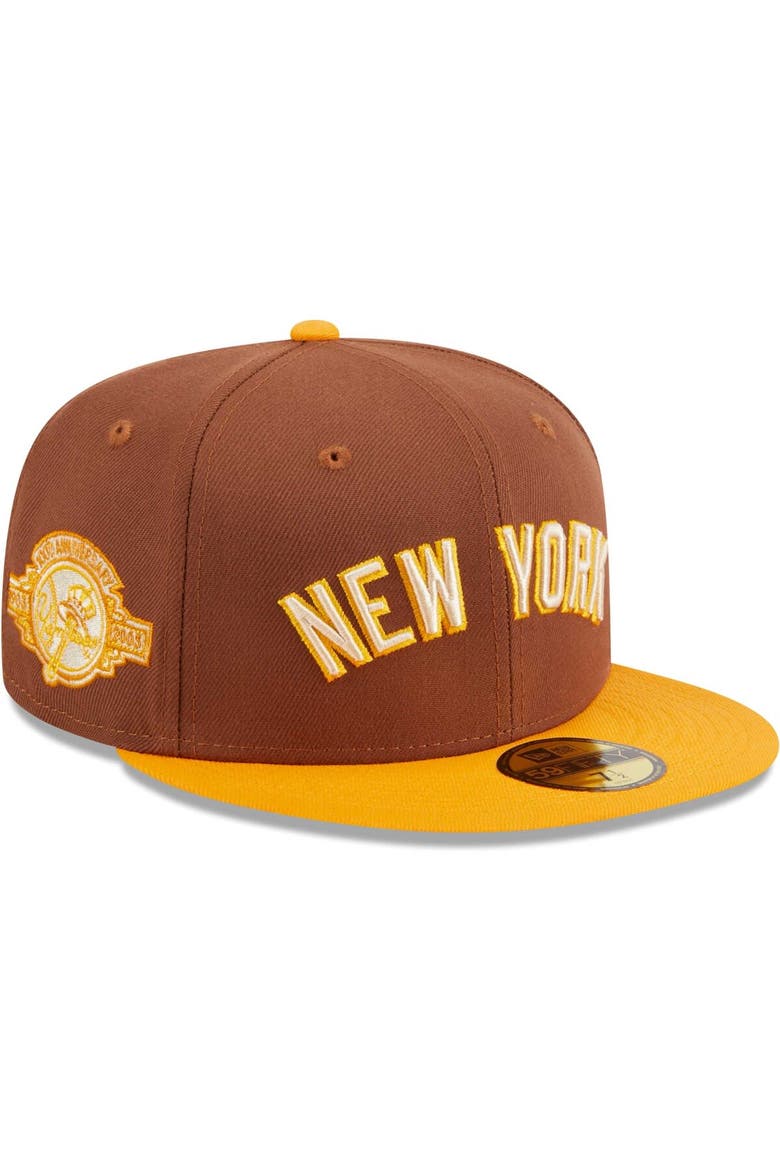 Men's New Era Brown New York Yankees Tiramisu  59FIFTY Fitted Hat, Alternate, color, Brown