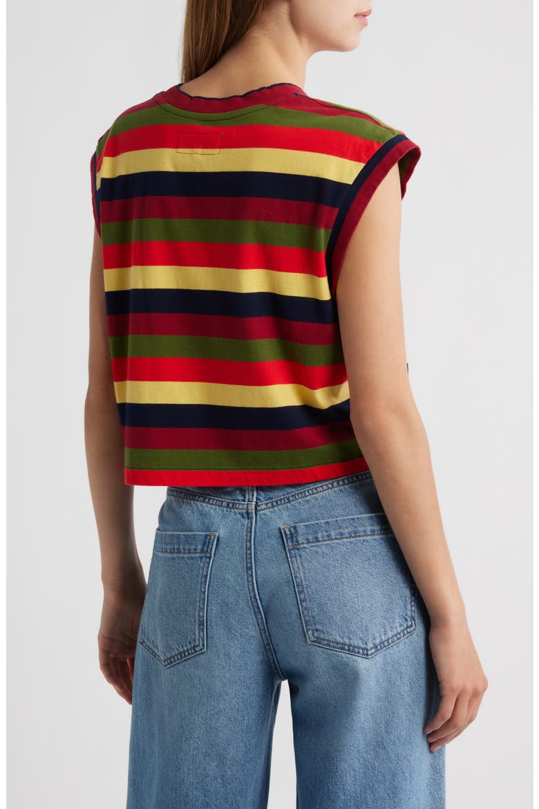 The Square Stripe Crop Top, Alternate, color, PLAYA STRIPE