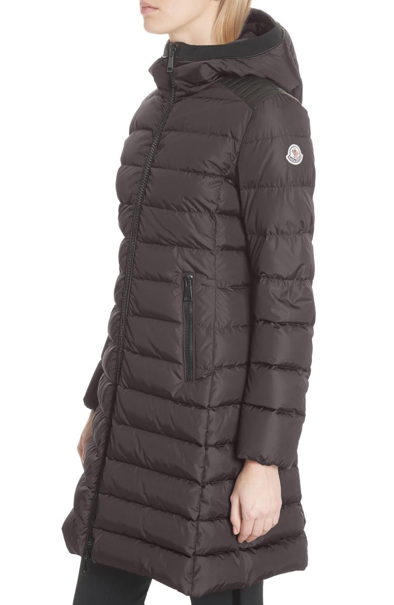 Moncler Taleve Hooded Quilted Down Coat, Alternate, color, 