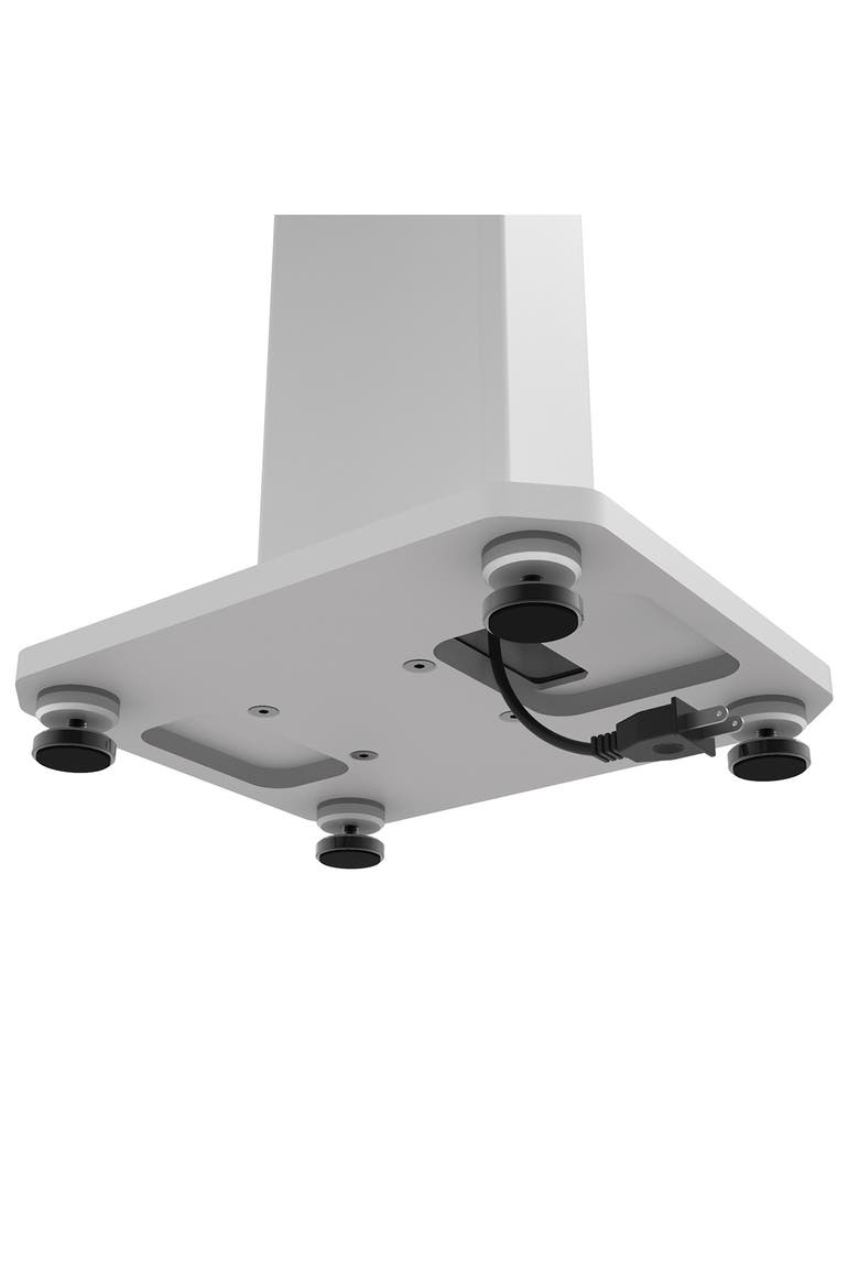 SX30 30" Fillable Speaker Stands with Isolation Feet - Pair, Alternate, color, White