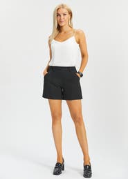 Betabrand Tailored Seam Shorts Stretch Ponte