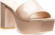 Stuart Weitzman Squarehigh Platform 95 Slide Sandal