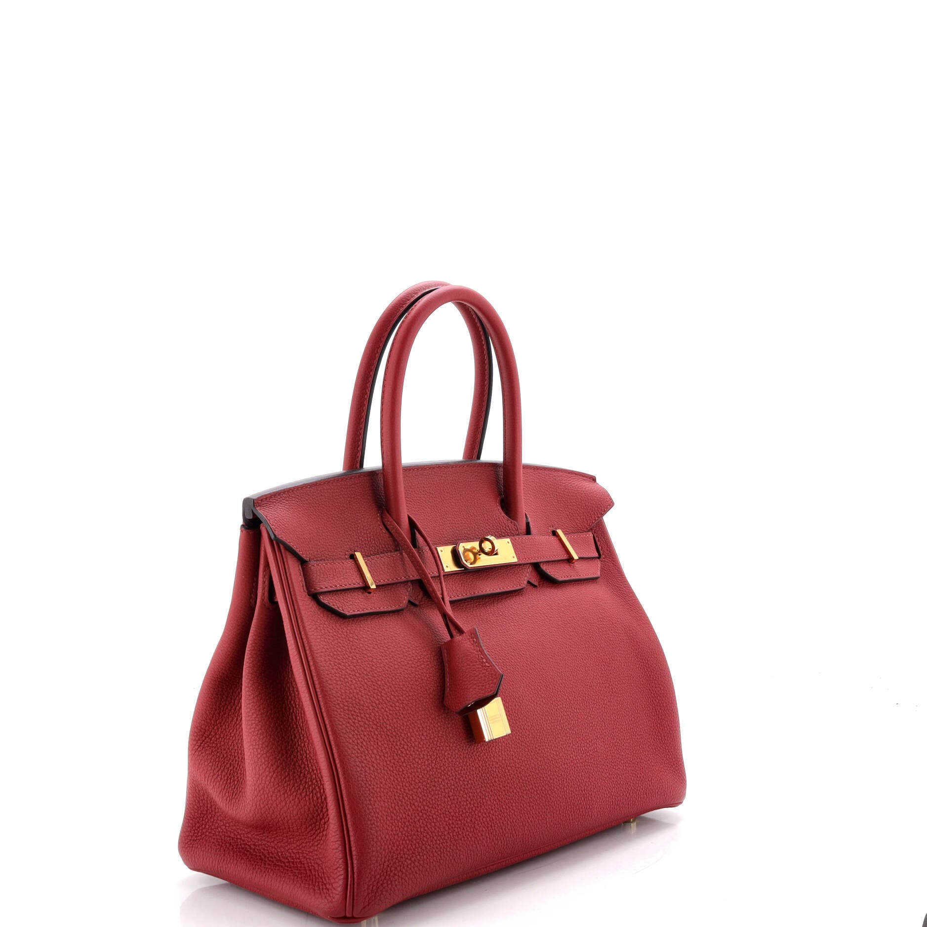 Pre-Owned Hermes Birkin Handbag Red Togo with Gold Hardware 30, Alternate, color, Rouge Grenat