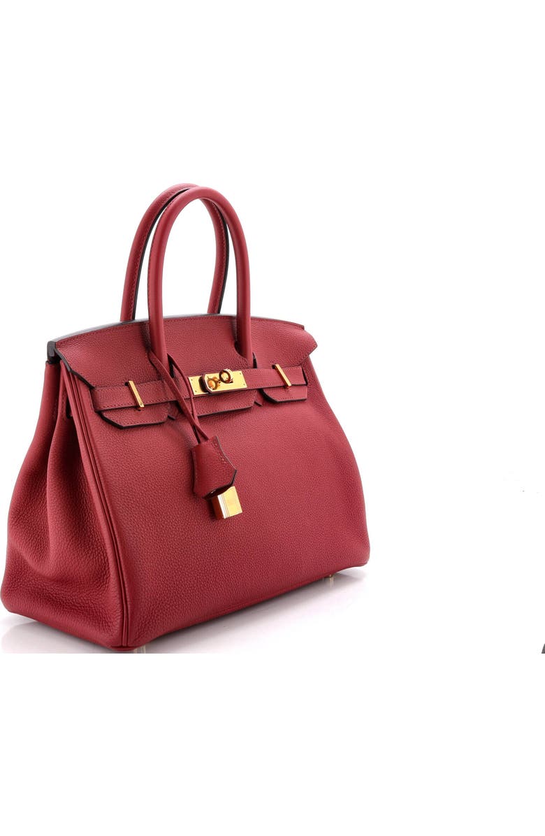 Pre-Owned Hermes Birkin Handbag Red Togo with Gold Hardware 30, Alternate, color, Rouge Grenat