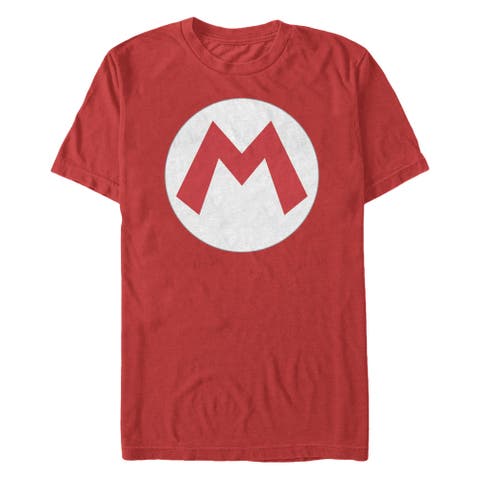Men's Nintendo Mario Circle Icon  Graphic T-Shirt