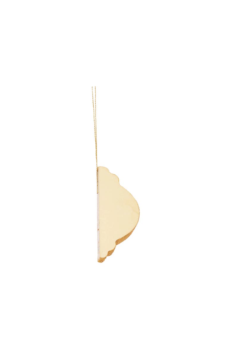 Honeycomb Paper Ochre Christmas Tree Ornament, Alternate, color, Gold