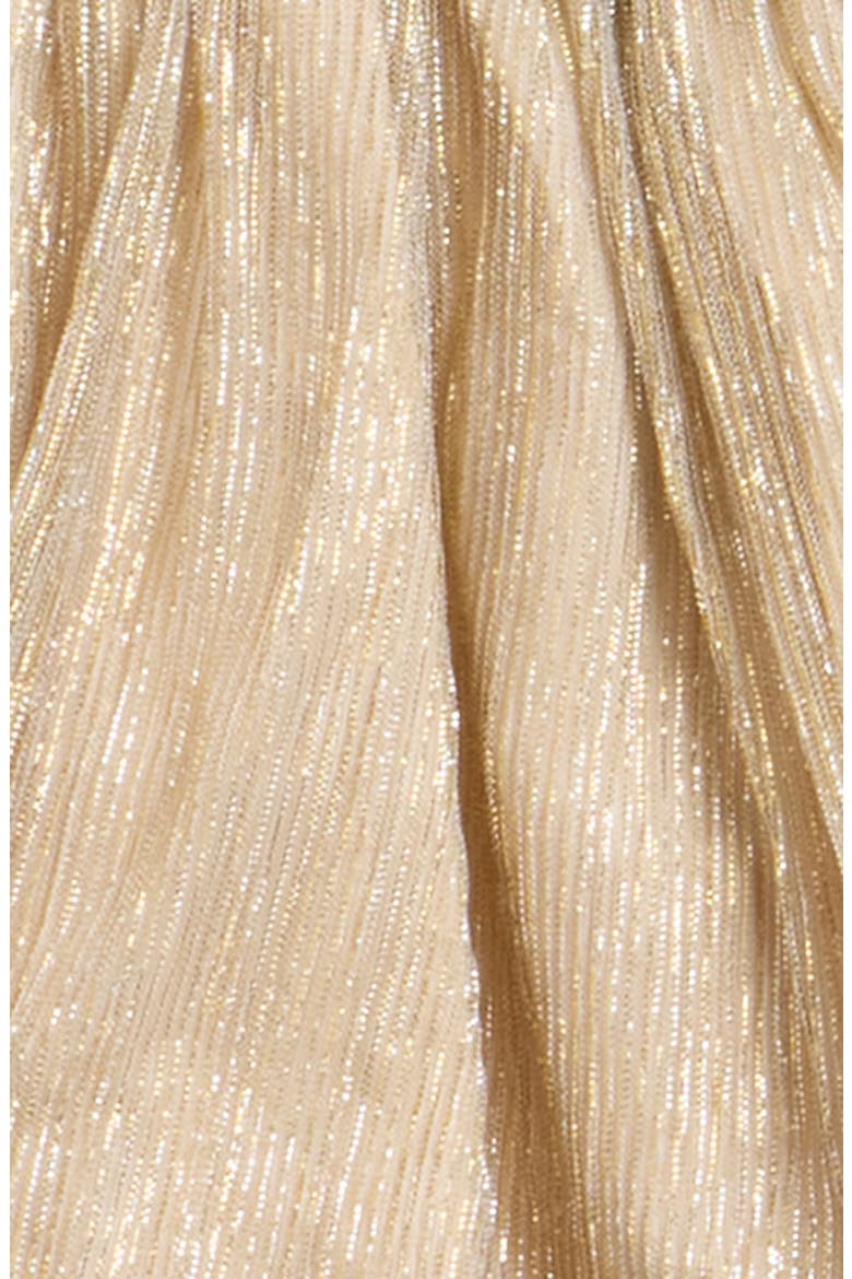 Remy Sparkle Mesh Dress & Bloomers, Alternate, color, GOLD