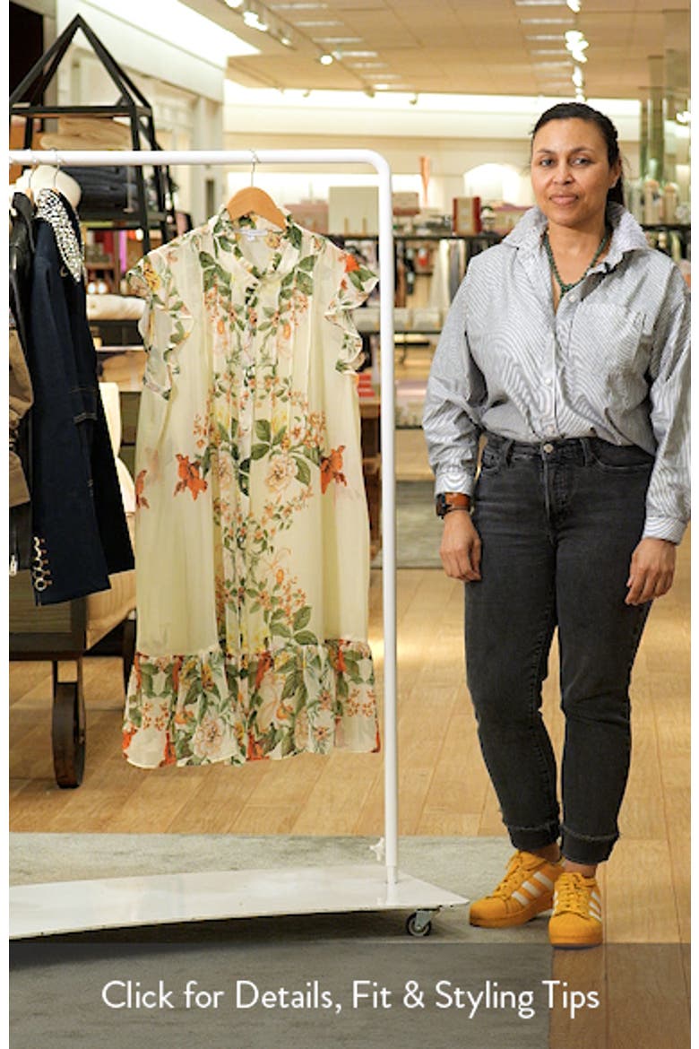 Floral Ruffle Hem Dress video