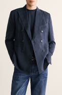 MANGO Slim Fit Double Breasted Suit Jacket