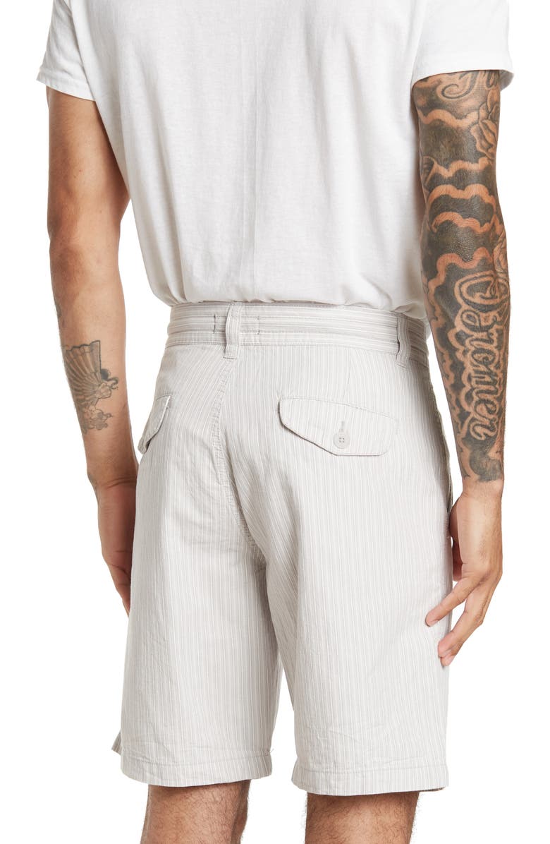 Slate & Stone Cotton Linen Pleated Shorts, Alternate, color, 