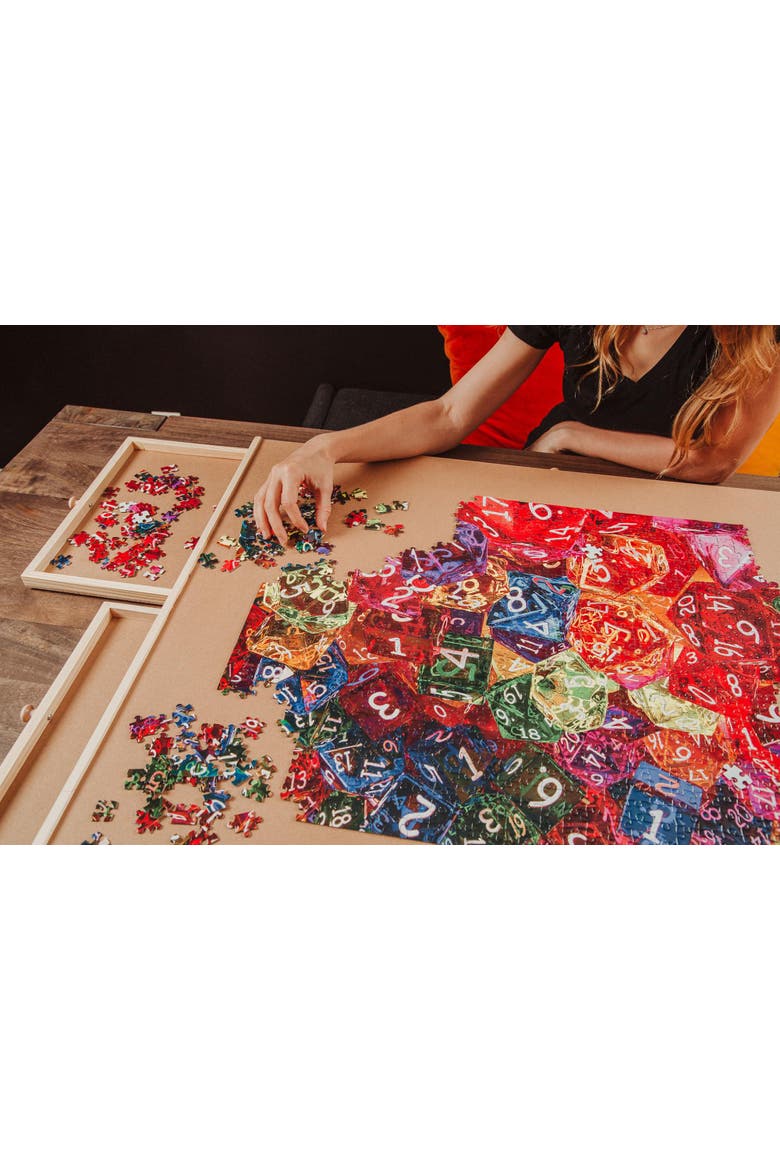 Dice, Dice, Baby! 1000 Piece Jigsaw Puzzle, Alternate, color, Red