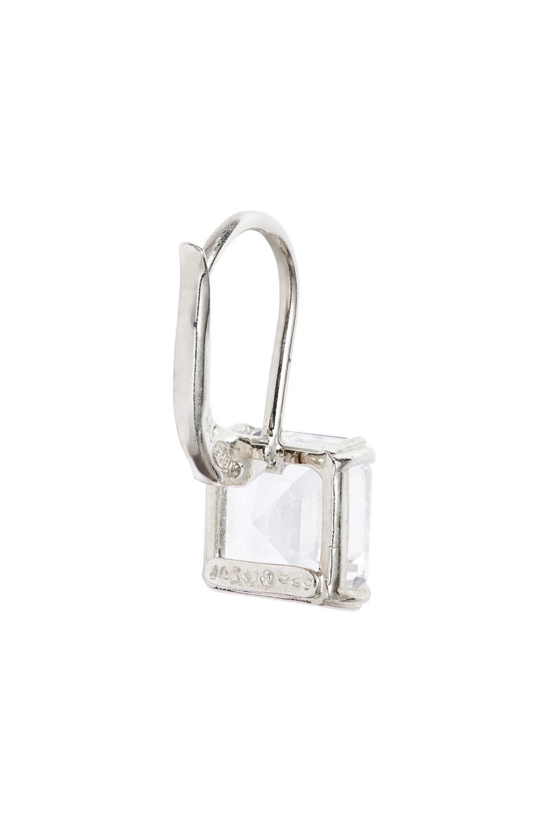 Harper Asscher Cut Drop Earrings, Alternate, color, WHITE