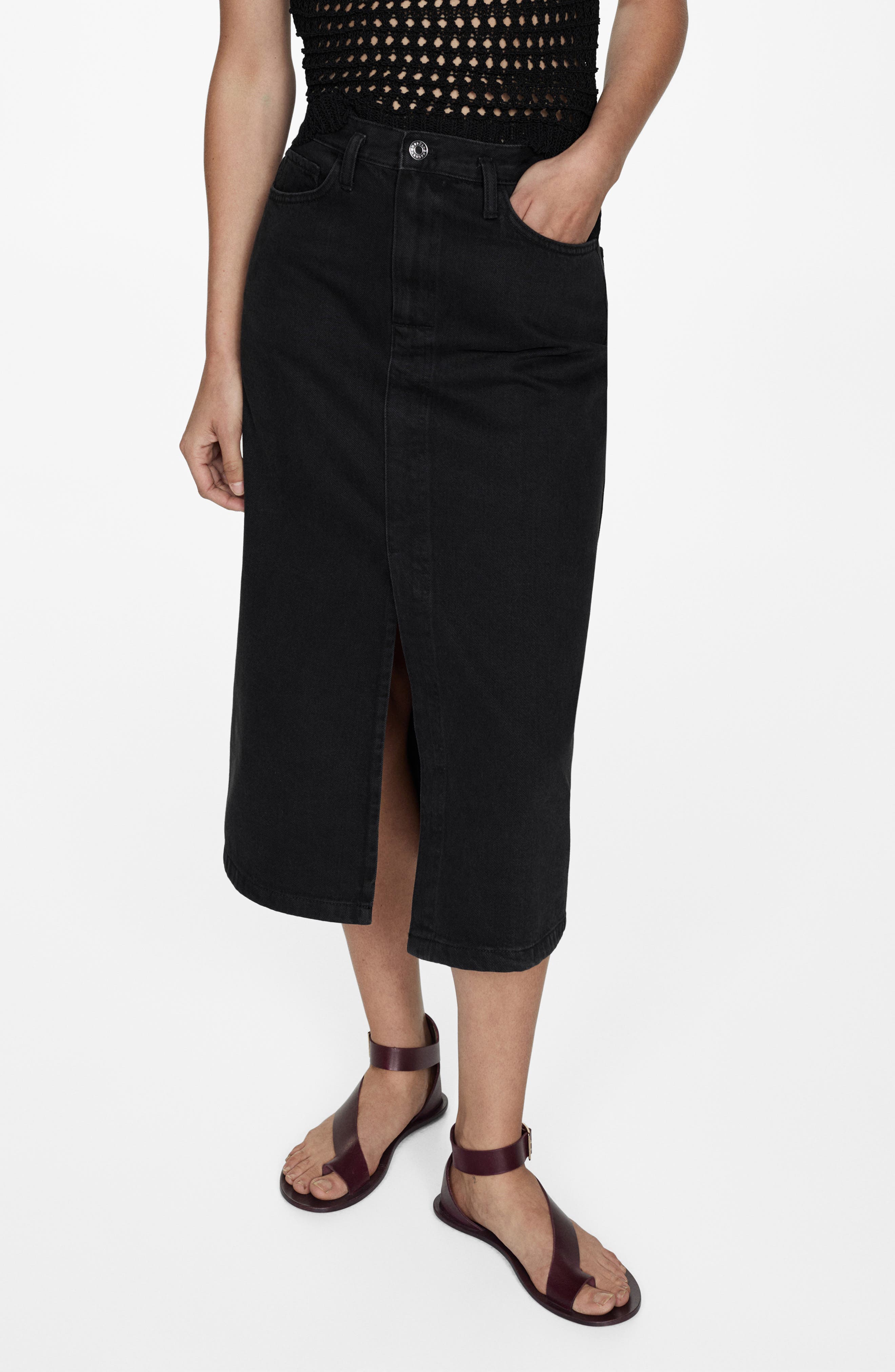 selected BLACK DENIM
