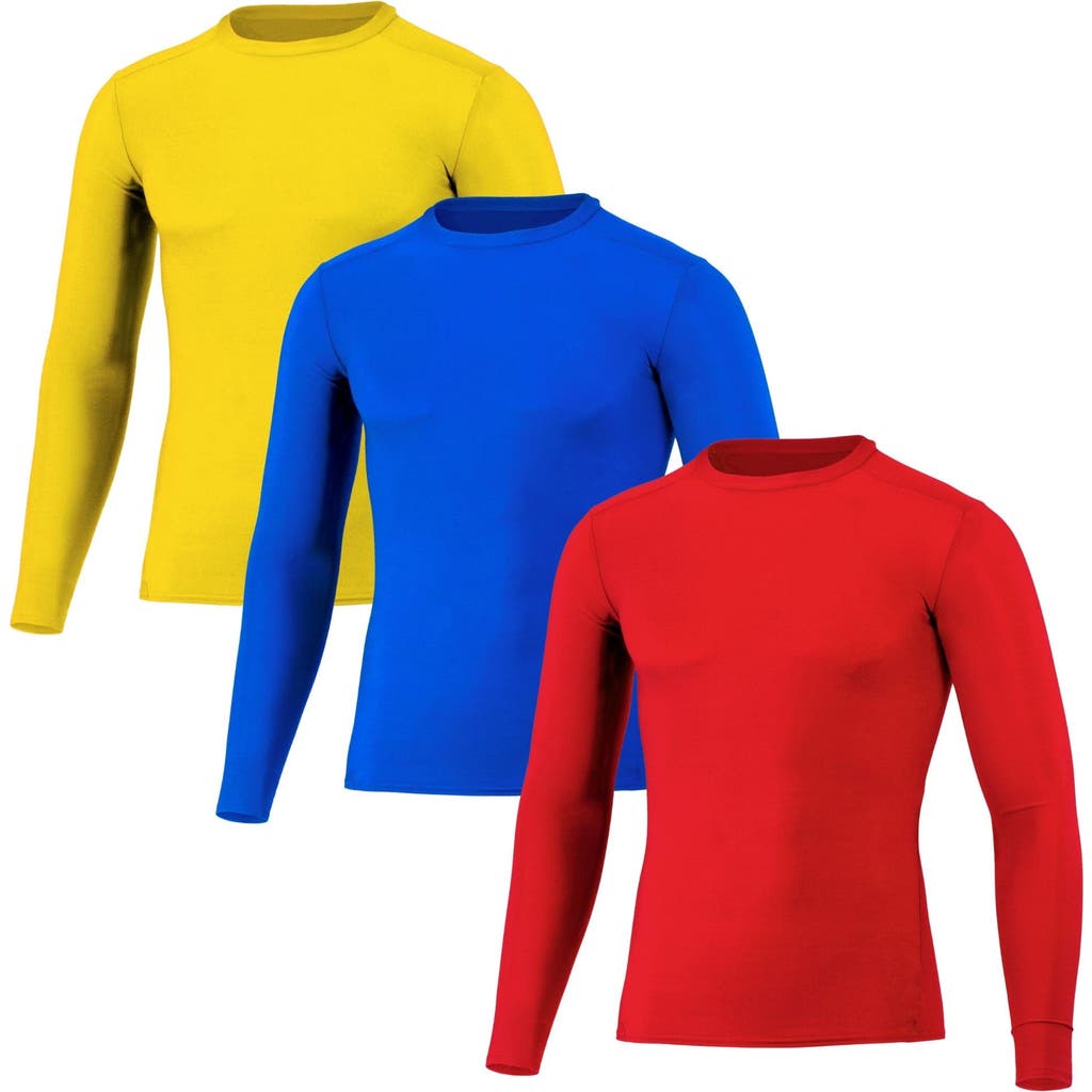 Benben Compression Shirt T-shirt Gym Tops Moisture-wicking Cool Tek 3-pack In Multi