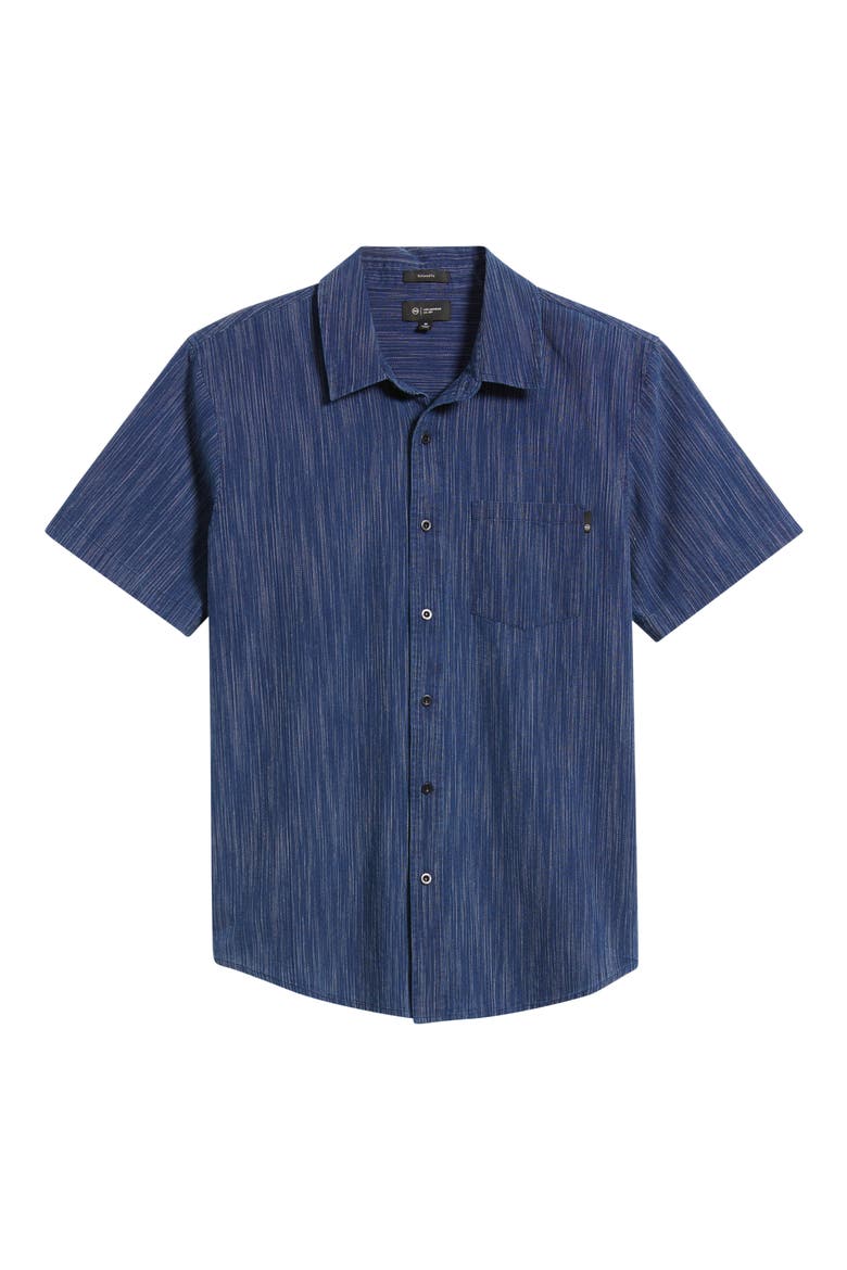 Wesley Stripe Relaxed Fit Short Sleeve Button-Up Shirt, Alternate, color, PALMILLA