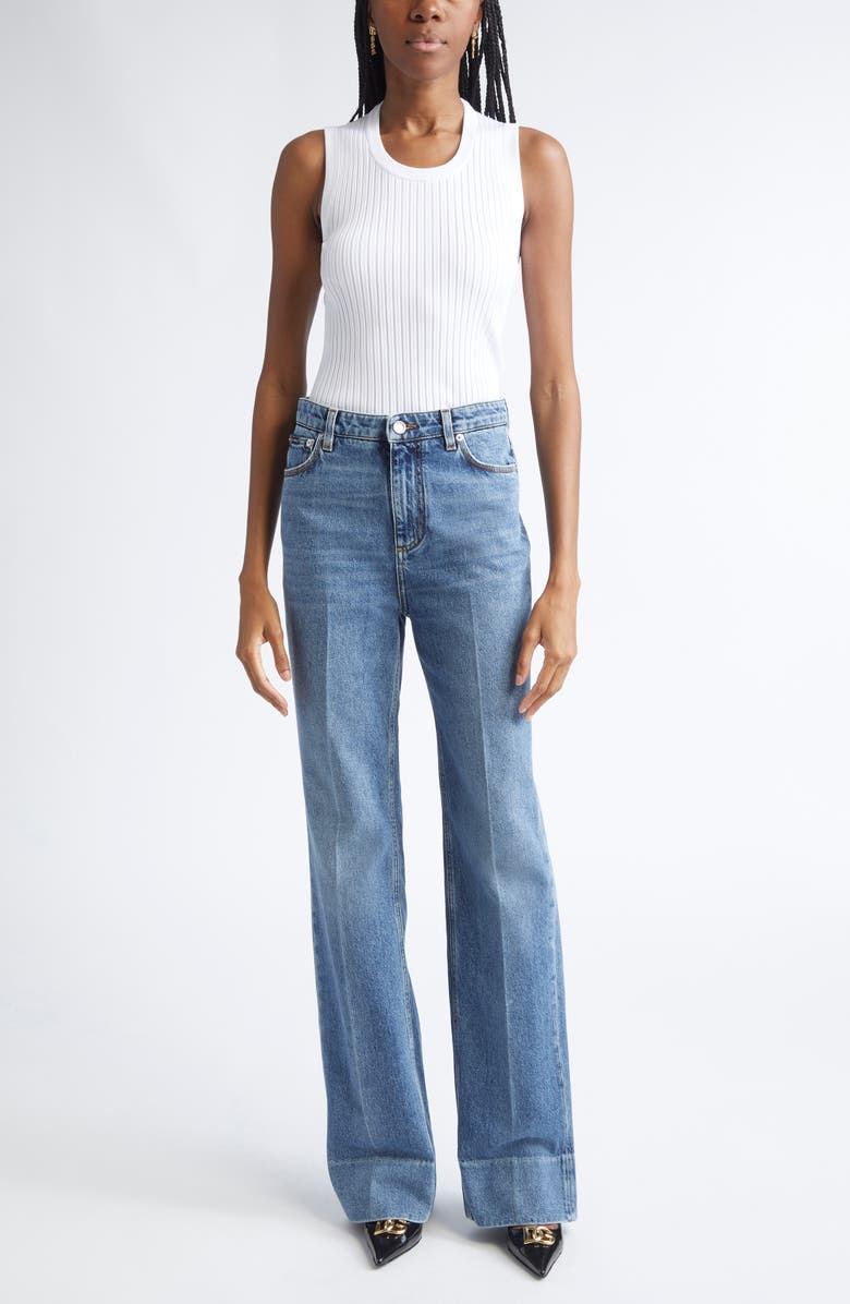 Dolce&Gabbana Rib Tank, Alternate, color, W0800 Bianco Ottico