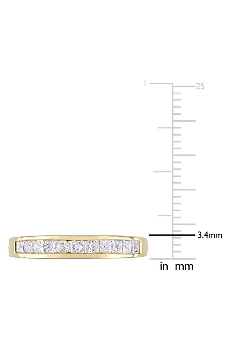 Julianna B. Diamond Princess Anniversary Band 14k, Alternate, color, 14K Yellow Gold