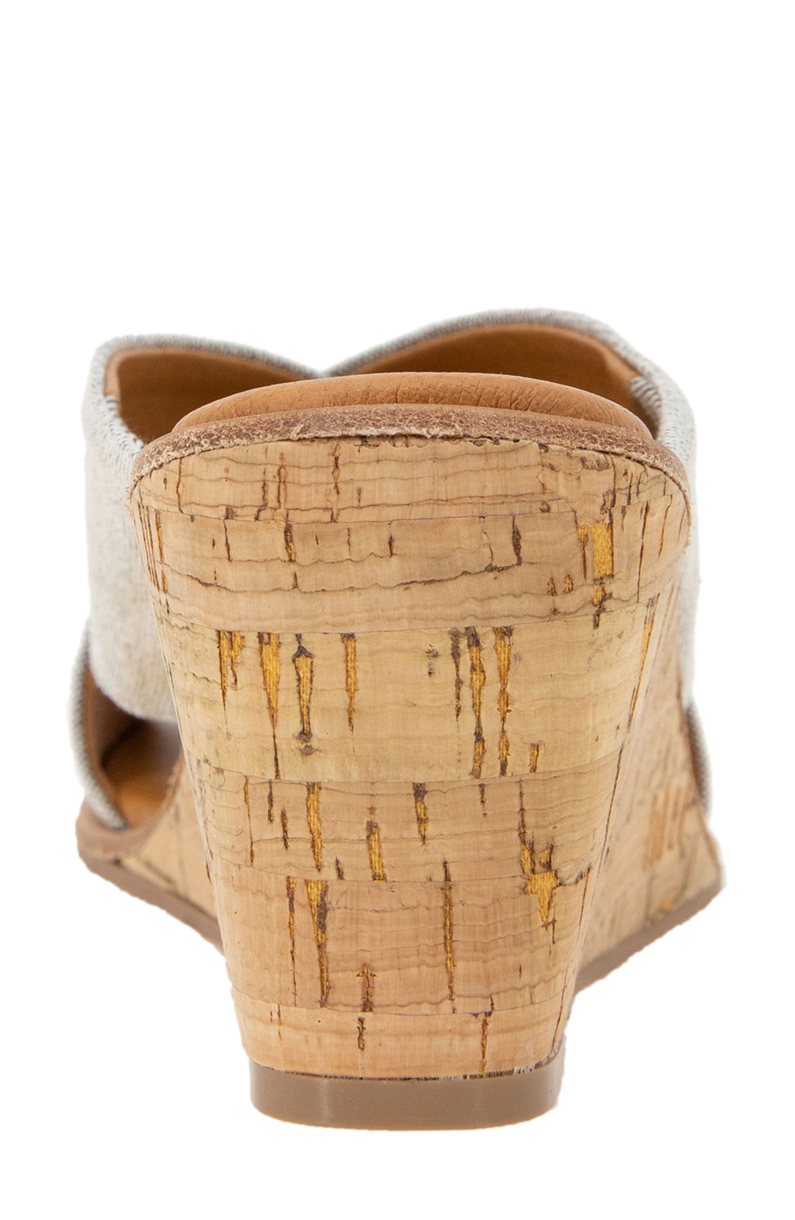 André Assous Bryana Wedge Sandal, Alternate, color, Beige Linen