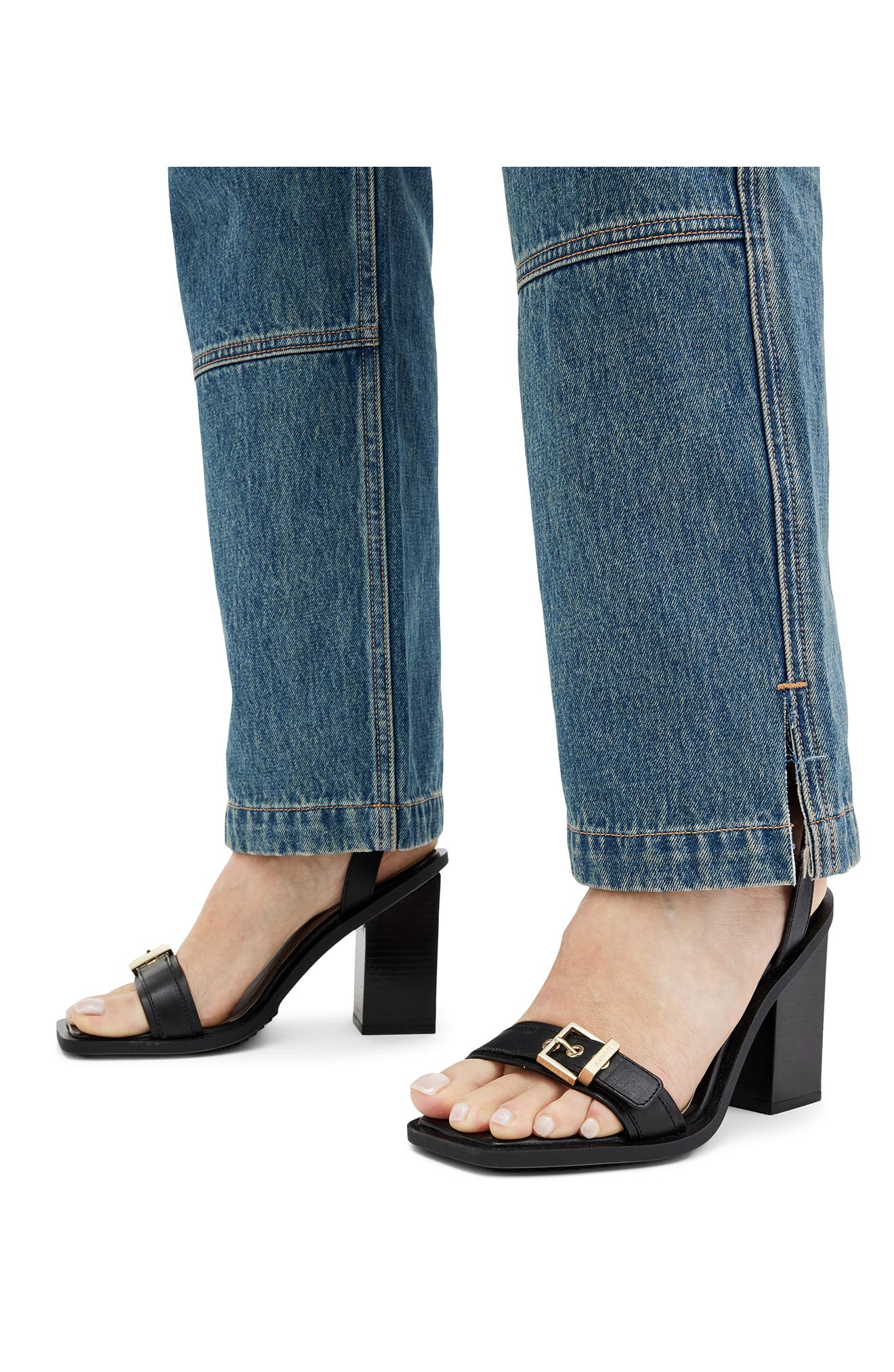 AllSaints Pamela Ankle Strap Sandal, Alternate, color, 