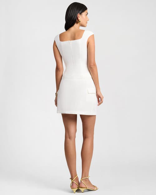 Onia Linen Utility Mini Skirt In White