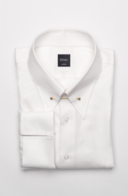 BRISK Classic Collar Pin Pima Cotton Twill Shirt