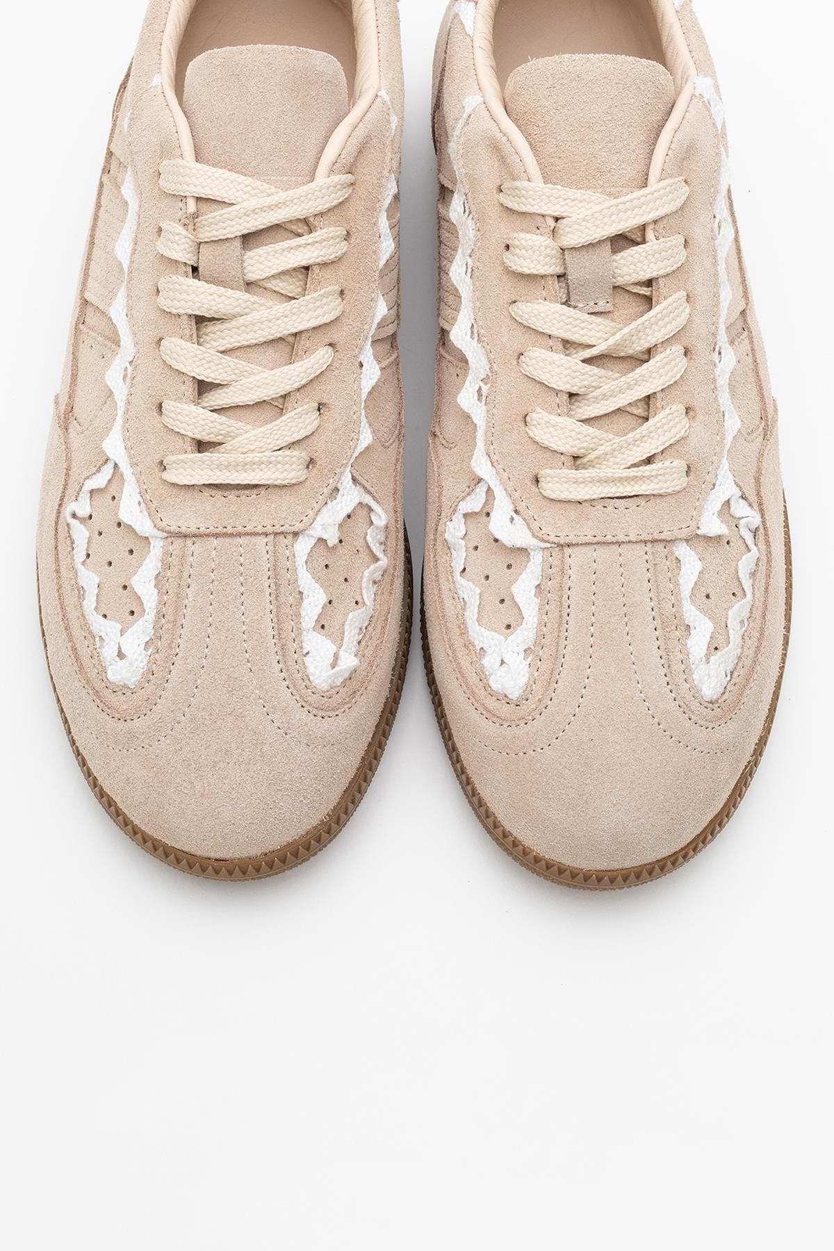 Shiva Suede Leather Sneakers, Alternate, color, Beige Suede Leather