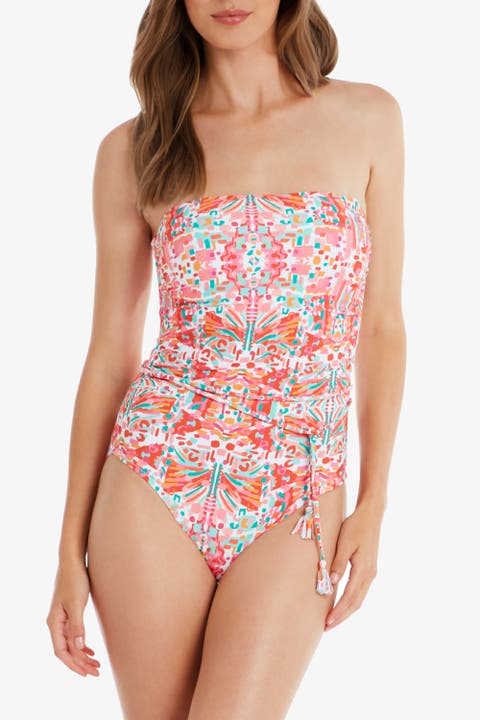 Tassel Belt Bandeau One-piece