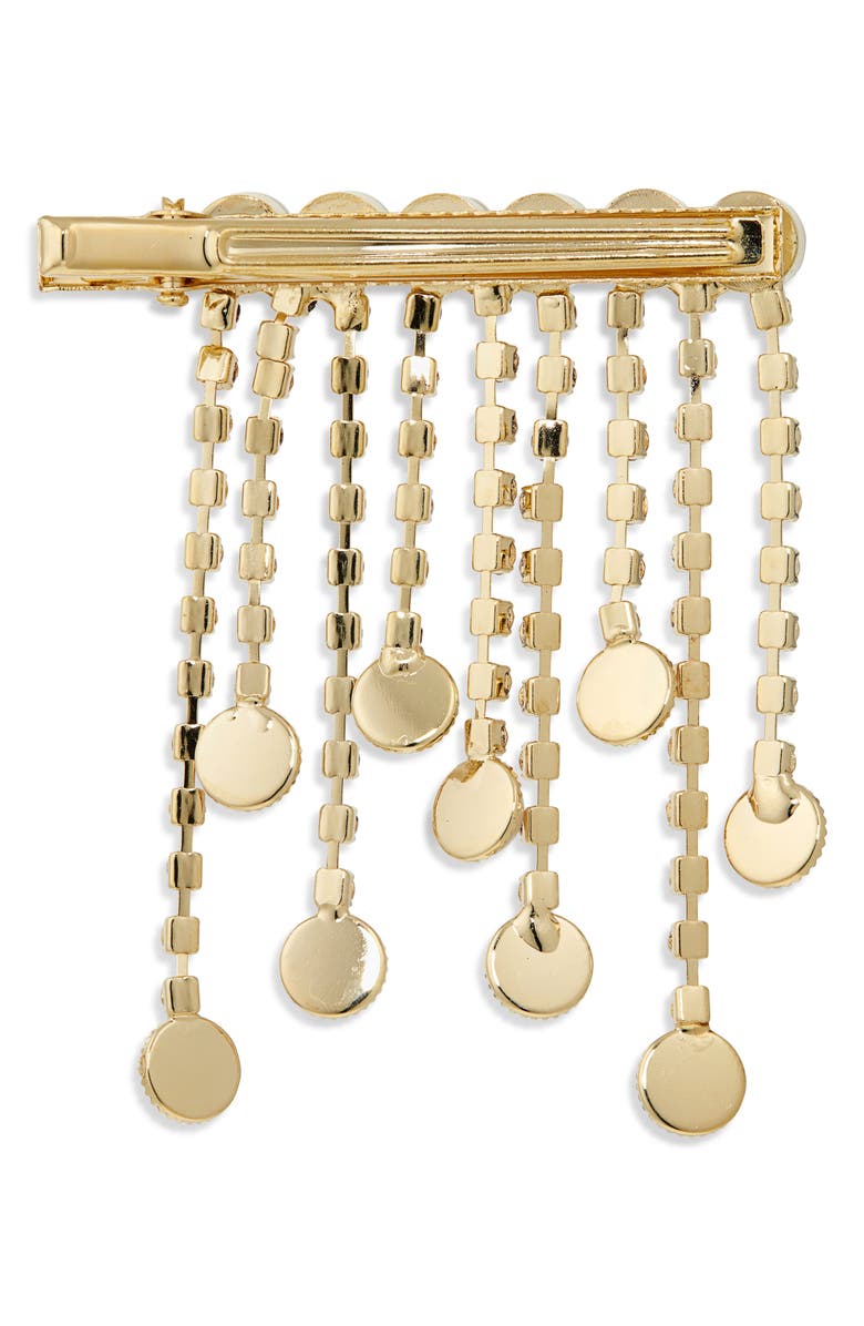 Tasha Faux Pearl & Crystal Bobby Pin, Alternate, color, Gold/ Ivory