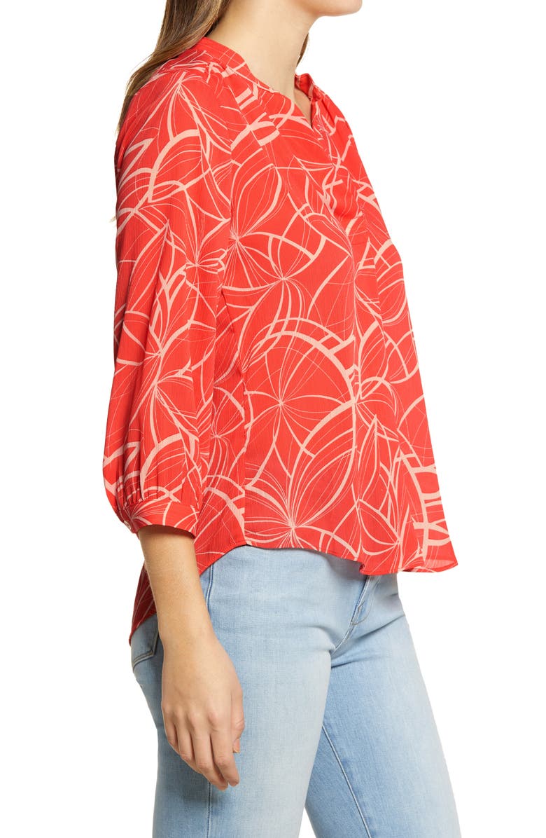 Vince Camuto Swirl Movement Blouse, Alternate, color, 
