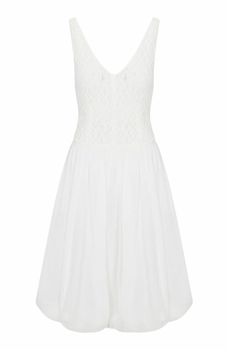 Rebecca Taylor Fiona Mixed Media Dress, Alternate, color, White