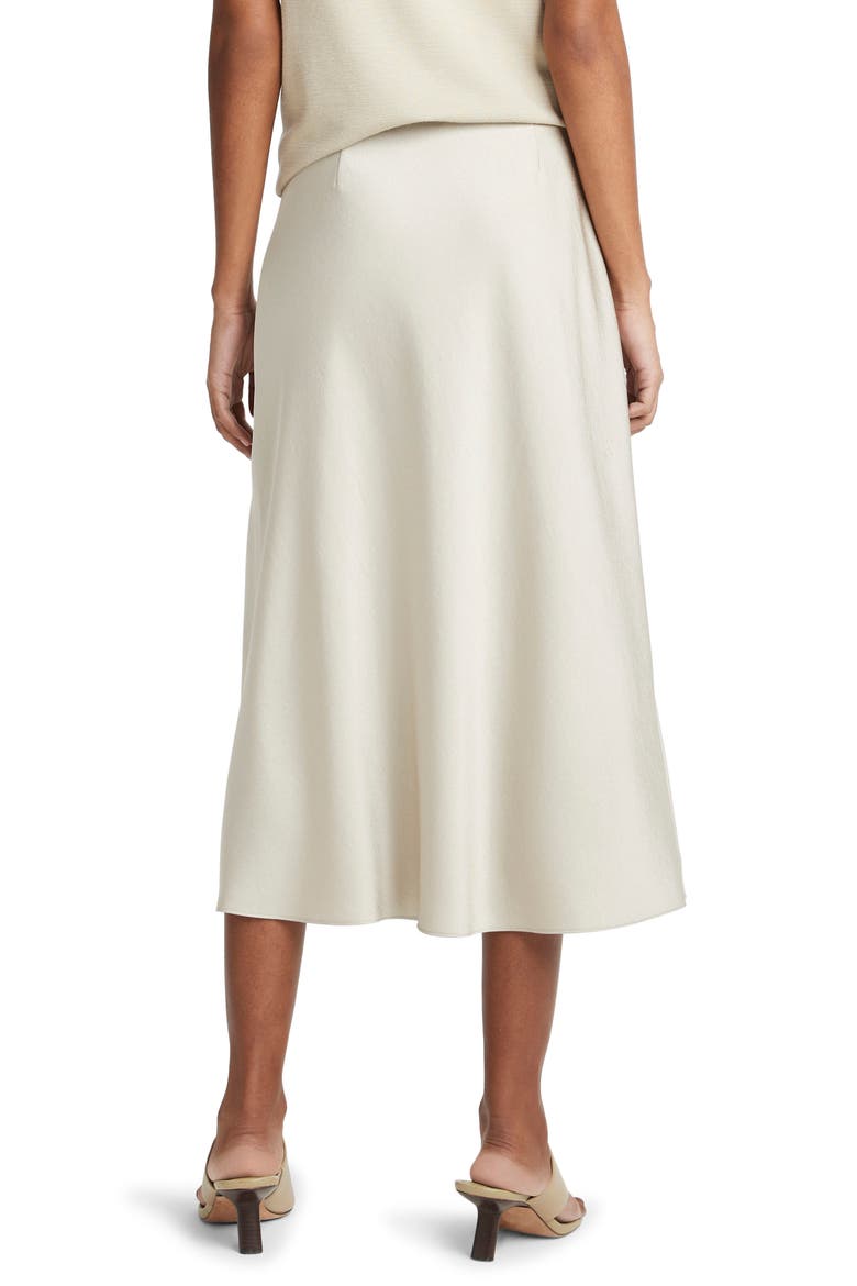 Side Zip Detail Satin Slip Skirt, Alternate, color, LT SEPIA
