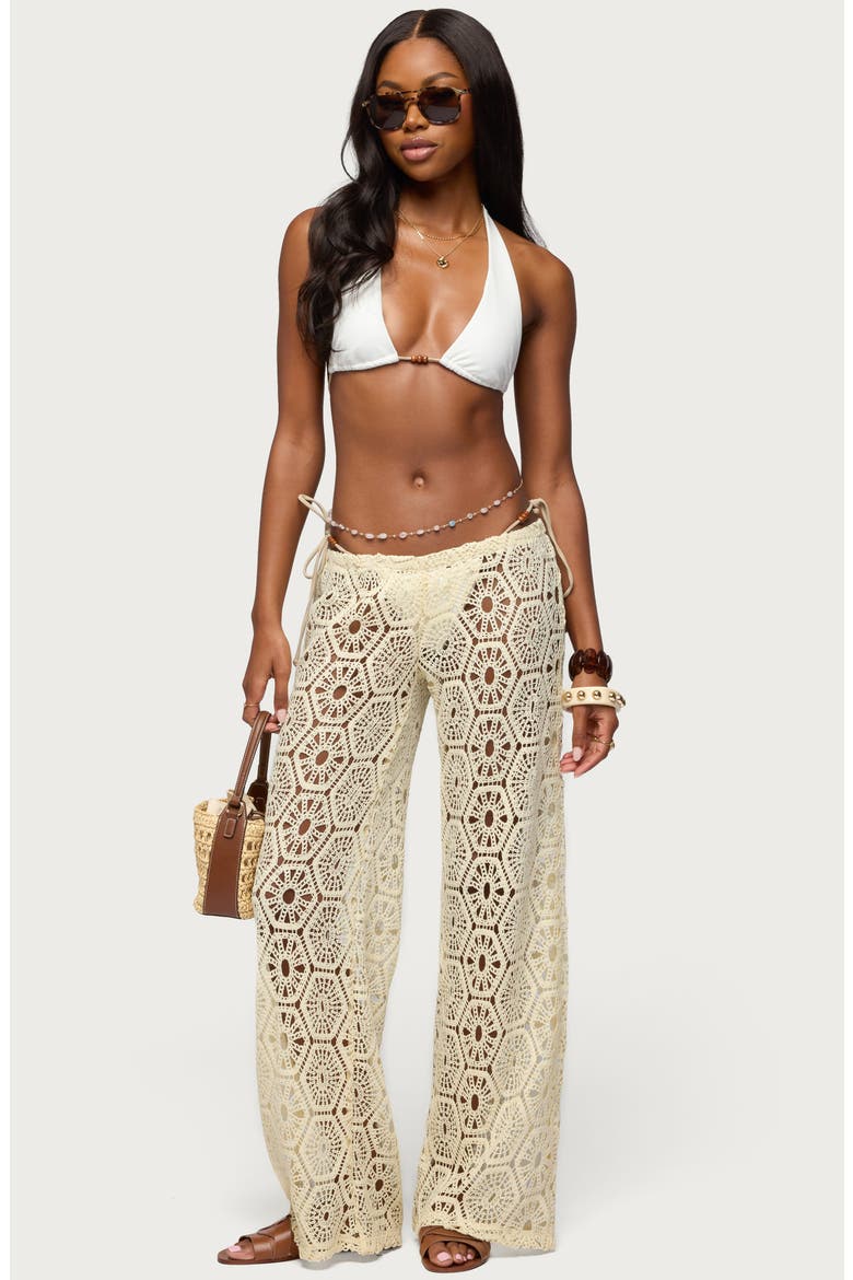Amrita Baggy Open Stitch Pants, Alternate, color, LIGHT-YELLOW
