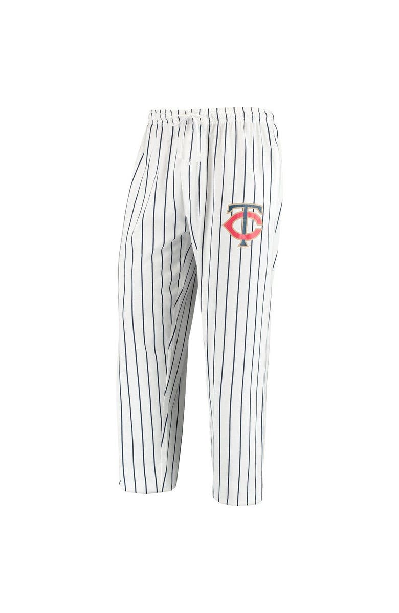 CONCEPTS SPORT Men's Concepts Sport White/Navy Minnesota Twins Vigor Lounge Pant, Main, color, White