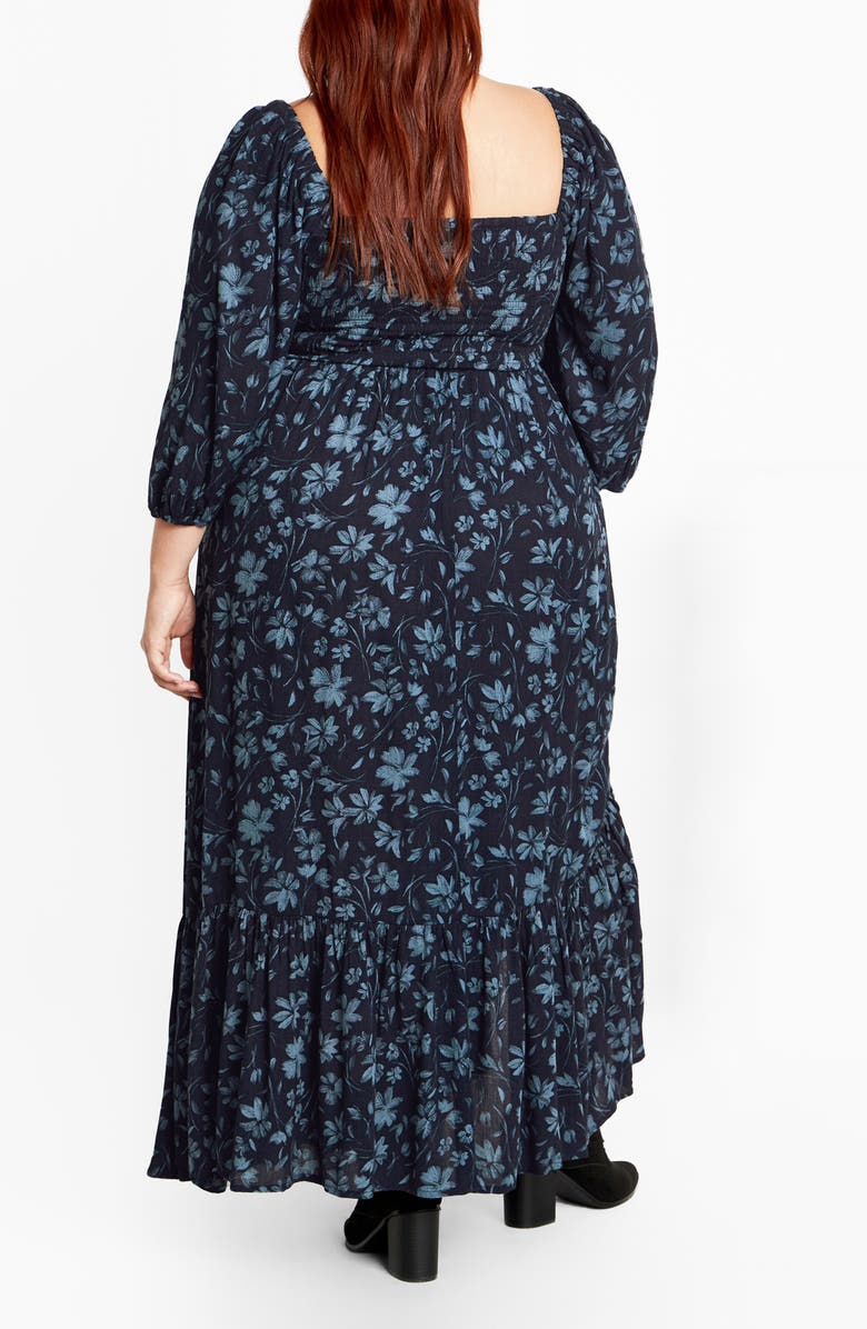 City Chic Mckenzie Floral Long Sleeve Maxi Dress, Alternate, color, Floral