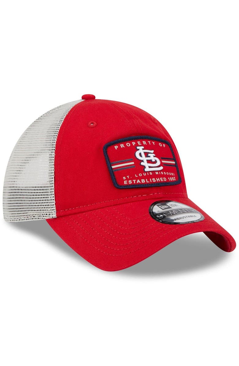 New Era Men's New Era Red St. Louis Cardinals Property Trucker 9TWENTY Snapback Hat, Alternate, color, 