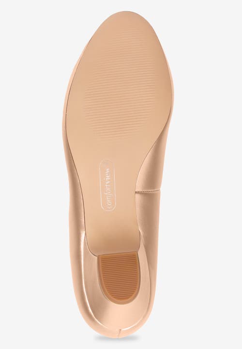 Comfortview The Vida Slip On Pump In Gold