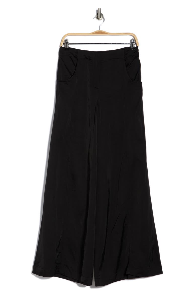 Demie Wide Leg Pants, Alternate, color, BLACK